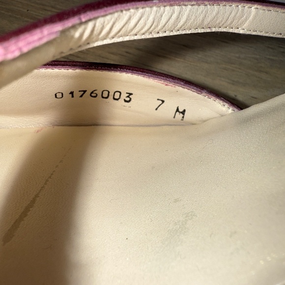 Nina Burgundy Silk Dress Shoe 7 M - Picture 8 of 12